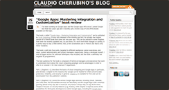 Desktop Screenshot of claudiocherubino.it